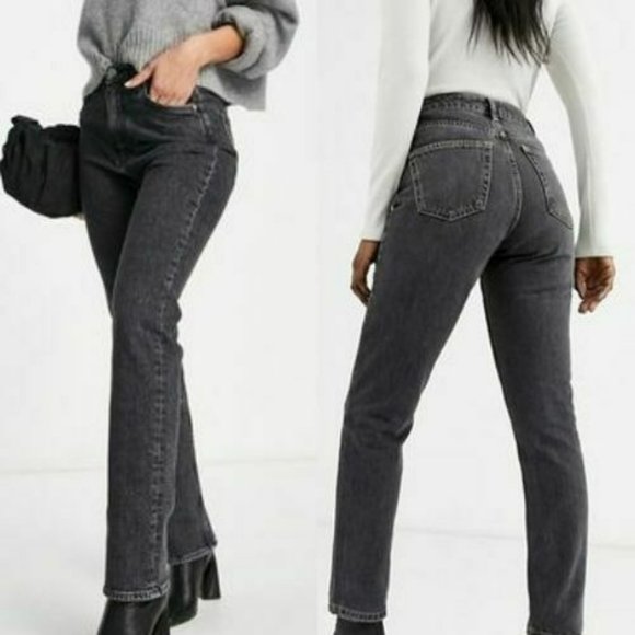 & Other Stories Denim - & OTHER STORIES Paris Atelier Women's Black Skinny Jeans 25 Mid Rise Stretch